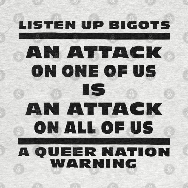 Listen Up Bigots - Vintage Gay Poster Design by DankFutura